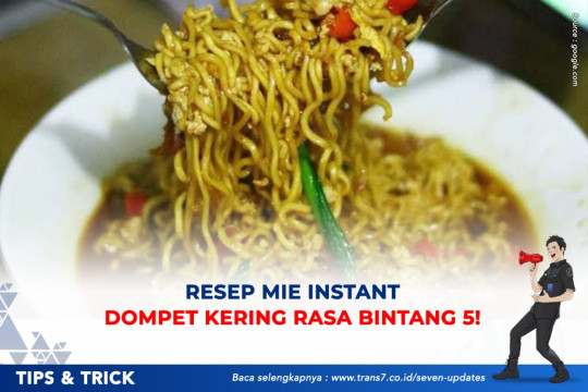 Resep Mie Instant Dompet Kering Rasa Bintang 5!