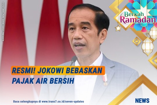 Resmi! Jokowi Bebaskan Pajak Air Bersih
