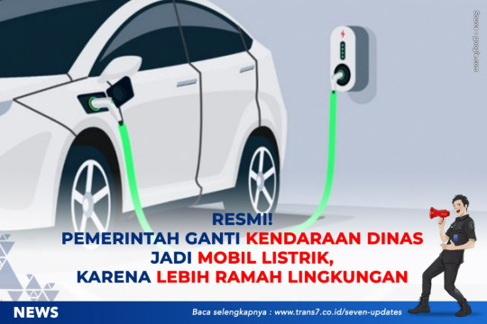 Resmi! Pemerintah Ganti Kendaraan Dinas Jadi Mobil Listrik, Karena Lebih Ramah Lingkungan