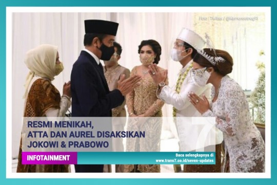 Resmi Menikah, Atta & Aurel Disaksikan Jokowi & Prabowo