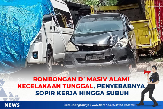 Rombongan D'Masiv Alami Kecelakaan Tunggal, Penyebabnya Sopir Kerja Hingga Subuh