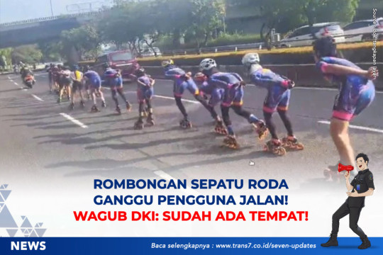 Rombongan Sepatu Roda Ganggu Pengguna Jalan. Wagub DKI: Sudah Ada Tempat!