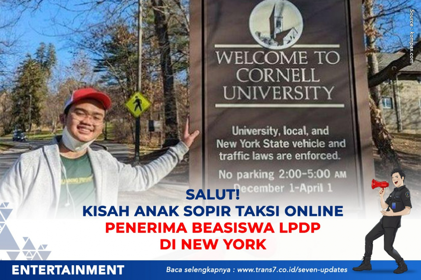 Salut! Kisah Anak Sopir Taksi Online Penerima Beasiswa LPDP Di New York