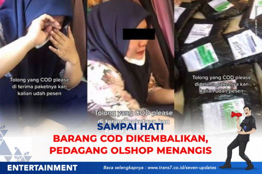 Sampai Hati Barang COD Dikembalikan, Pedagang Olshop Menangis
