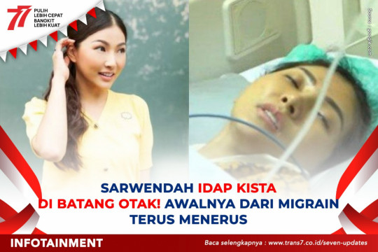 Sarwendah Idap Kista Di Batang Otak, Awalnya Dari Migrain Terus Menerus