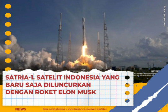Satria-1. Satelit Indonesia Yang Baru Saja Diluncurkan Dengan Roket Elon Musk