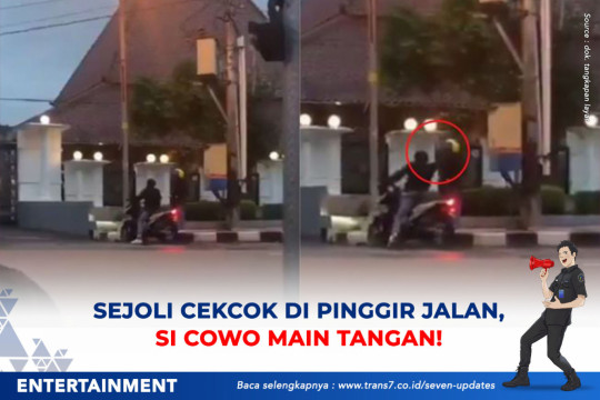 Sejoli Cekcok Di Pinggir Jalan, Terekam Si Cowo Main Tangan