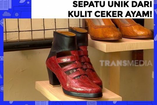 Sepatu Unik Dari Kulit Ceker Ayam!