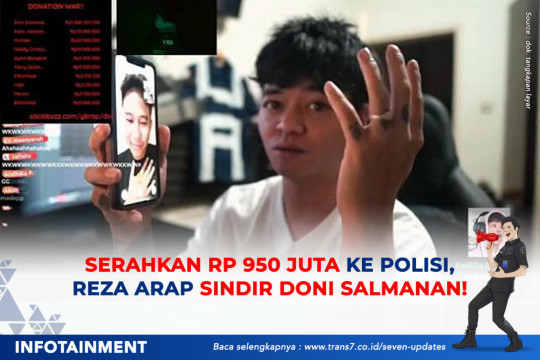 Serahkan Rp950 Juta Ke Polisi, Reza Arap Sindir Doni Salmanan
