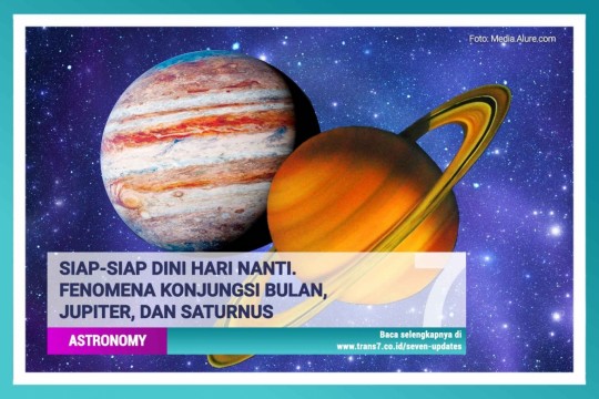 Siap-Siap Dini Hari Nanti, Fenomena Konjungsi Bulan, Jupiter, Dan Saturnus!