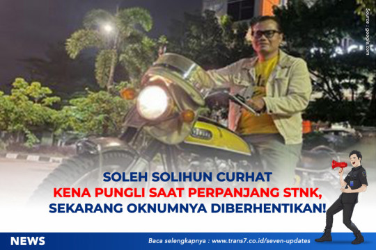 Soleh Solihun Curhat Kena Pungli Saat Perpanjang STNK, Sekarang Oknumnya Diberhentikan!