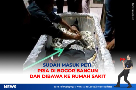 Sudah Masuk Peti, Pria Di Bogor Bangun Dan Dibawa Ke Rumah Sakit