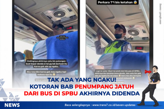 Tak Ada Yang Ngaku! Kotoran BAB Penumpang Jatuh Dari Bus Di SPBU Akhirnya Didenda