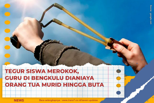Tegur Siswa Merokok, Guru Di Bengkulu Dianiaya Orang Tua Murid Hingga Buta