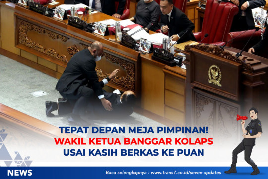 Tepat Depan Meja Pimpinan! Wakil Ketua Banggar Kolaps Usai Kasih Berkas Ke Puan