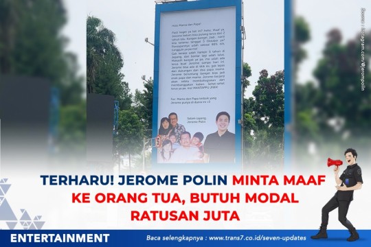 Terharu! Jerome Polin Minta Maaf Ke Orangtua, Butuh Modal Ratusan Juta