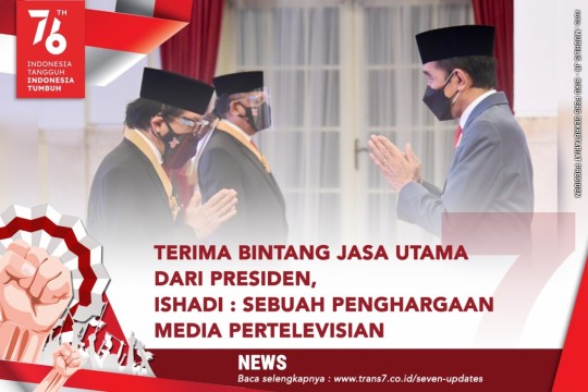 Terima Bintang Jasa Utama Dari Presiden, Ishadi: Sebuah Penghargaan Media Pertelevisian