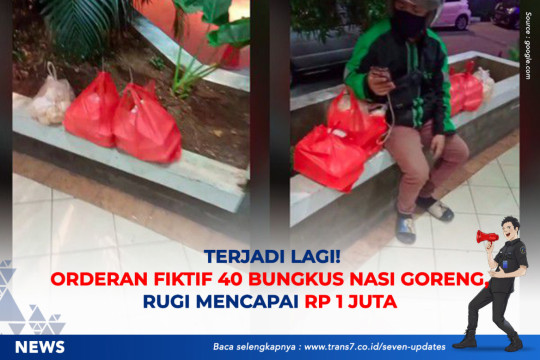Terjadi Lagi! Orderan Fiktif 40 Bungkus Nasi Goreng, Rugi Mencapai Rp1 Juta