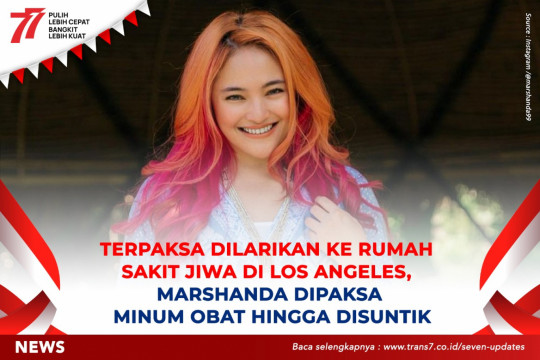 Terpaksa Dilarikan Ke Rumah Sakit Jiwa Di Los Angeles, Marshanda Dipaksa Minum Obat Hingga Disuntik