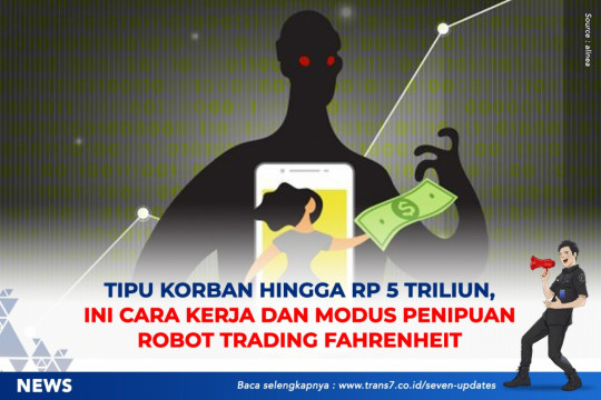 Tipu Korban Hingga Rp5 Triliun, Ini Cara Kerja Dan Modus Penipuan Robot Trading Fahrenheit