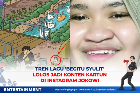 Tren Lagu 'Begitu Syulit' Lolos Jadi Konten Kartun Di Instagram Jokowi