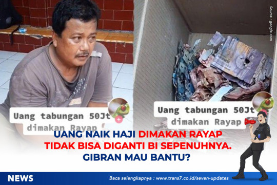 Uang Naik Haji Dimakan Rayap Tidak Bisa Diganti BI Sepenuhnya. Gibran Mau Bantu?