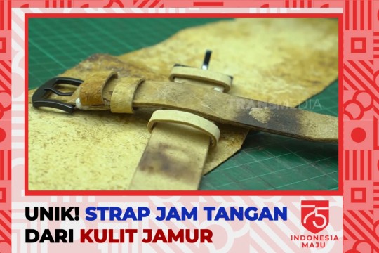 Unik! Strap Jam Tangan Dari Kulit Jamur