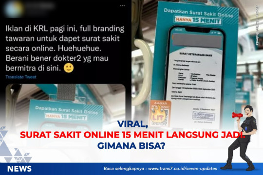 Viral, Surat Sakit Online 15 Menit Langsung Jadi. Gimana Bisa?