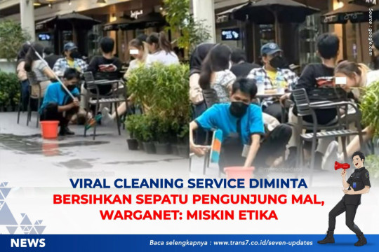 Viral Cleaning Service Diminta Bersihkan Sepatu Pengunjung Mal, Warganet: Miskin Etika