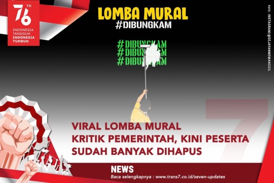 Viral Lomba Mural Kritik Pemerintah, Kini Peserta Sudah Banyak Dihapus