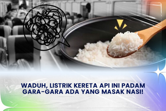 Waduh, Listrik Kereta Api Ini Padam Gara-Gara Ada Yang Masak Nasi!