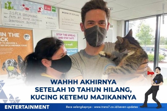 Wahh Akhirnya Setelah 10 Tahun Hilang, Kucing Ketemu Majikannya