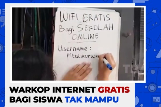 Warkop Internet Gratis Bagi Siswa Tak Mampu