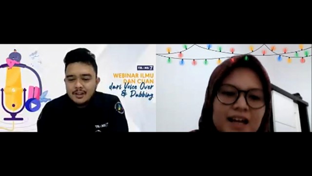 Webinar Ilmu Dan Cuan, Dari Voice Over Dan Dubbing