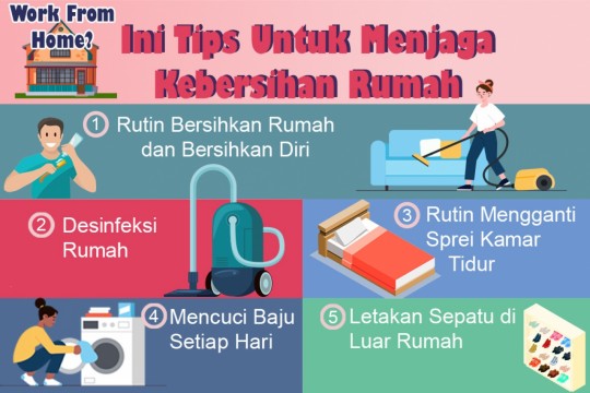 Work From Home? Ini Tips Untuk Menjaga Kebersihan Rumah!