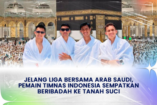 ⁠Jelang Liga Bersama Arab Saudi, Pemain Timnas Indonesia Sempatkan Beribadah Ke Tanah Suci