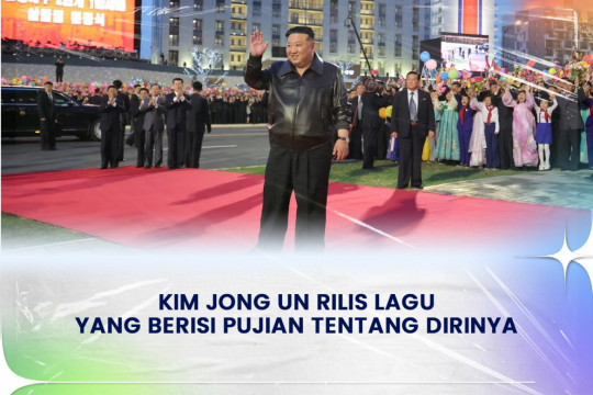 ⁠Kim Jong Un Rilis Lagu Yang Berisi Pujian Tentang Dirinya.