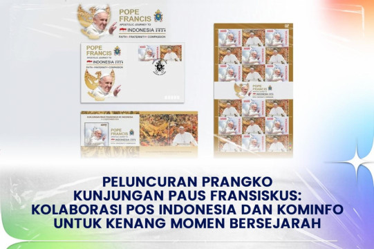 ⁠Peluncuran Prangko Kunjungan Paus Fransiskus: Kolaborasi Pos Indonesia Dan Kominfo Untuk Kenang Momen Bersejarah