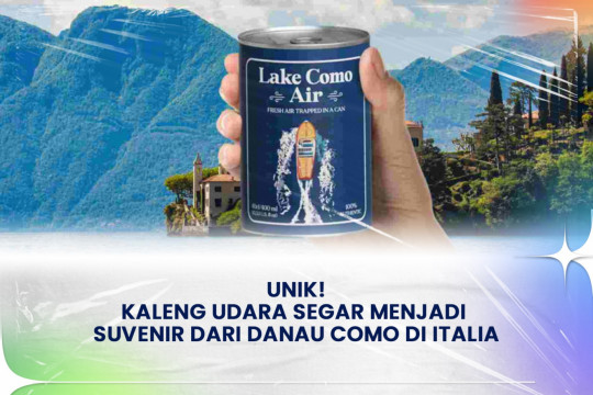 ⁠Unik! Kaleng Udara Segar Menjadi Suvenir Dari Danau Como Di Italia