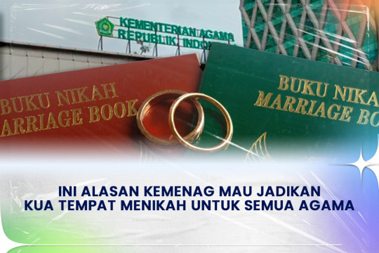 ⁠⁠Ini Alasan Kemenag Mau Jadikan KUA Tempat Menikah Untuk Semua Agama