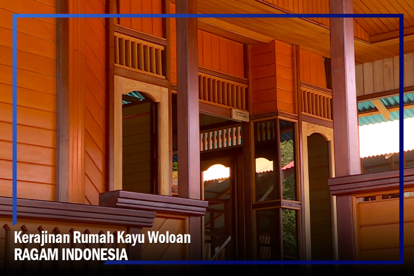 TRANS7 Kerajinan  Rumah Kayu  Woloan